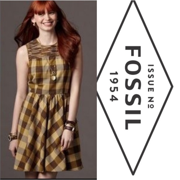 Fossil Madeline Fit & Flare Plaid Dress - Picture 5 of 13